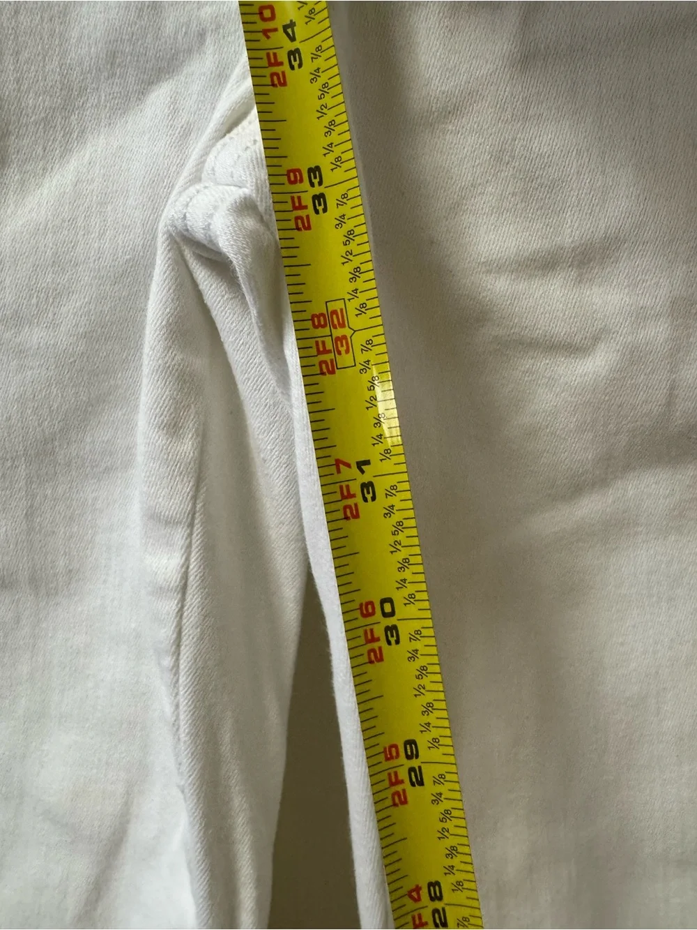 SPANX White Stretch Flare Jeans